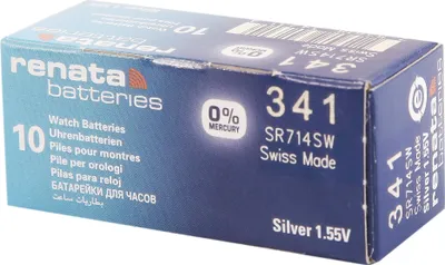 Produktbild von RENATA Silberoxid-Knopfzellen, 0% Quecksilber, 10 Stk., R301-R399
