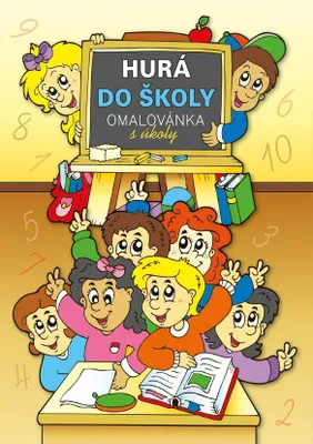 Produktbild von Malbuch für Kinder zum Schulanfang Hurá do školy mit vielen Motiven im DIN A4 Format