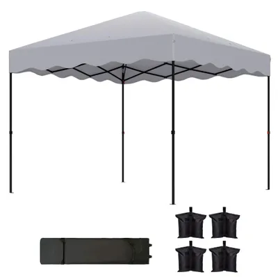 Produktbild von Outsunny Pavillon ca.3x3m, wasserabweisend Stabil Winterfest Pop-up Faltpavillon