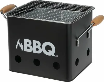 Productafbeelding van BBQ Cube | Mini-barbecue | Matzwart - 18x15xH15 cm