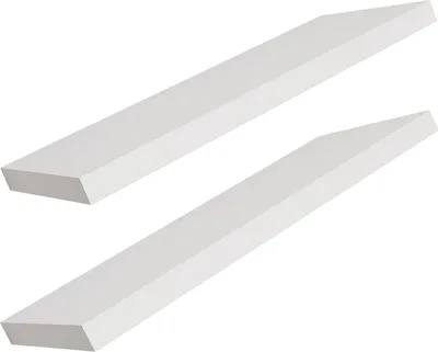 Produktbild von 2er Hochwertiges Wandboard Wandregal 100cm MDF PVC B100xH3,8xT23,5 cm