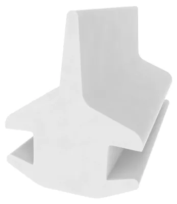 Produktbild von Duschtürdichtung - Weiß | 1 Meter | Schwallschutz | Wasserabweisprofil | Duschdichtung | Dichtung für Duschtüren | Spritzschutz