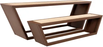 Obrázek produktu pro Sada sedacího nábytku HOME DELUXE z oceli KOBON hnědá – Germany – 1 x lavice + 1 x stůl | pohodlná sada sedacího nábytku, moderní sada sedacího nábytku, elegantní sada sedacího nábytku, sada sedacího nábytku do obývacího pokoje, sada sedacího nábytku s úložným prostorem, vysoce kvalitní sada sedacího nábytku, sedací souprava ve tvaru L, sedací souprava, útulná sedací souprava, sedací souprava z kůže, sedací souprava v rustikálním stylu, stylová sedací souprava, modulární sedací souprava, designová sedací s