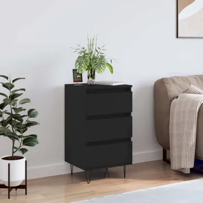 Produktbild von vidaXL Sideboard Schwarz 40x35x70 cm Holzwerkstoff
