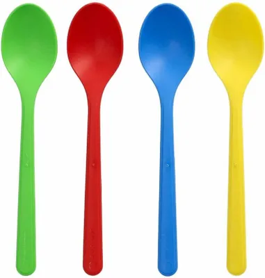 Produktbild von 50 Mehrweg-Eislöffel, spülmaschinenfest, extra stabil, 13 cm in verschiedenen Farben