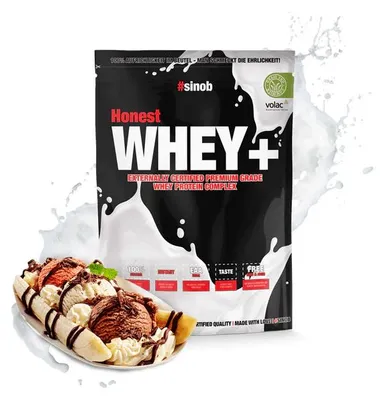 Produktbild von Sinob Honest Whey+ - Schoko-Banane 820g