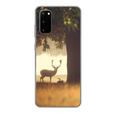 Produktbild von MuchoWow® Handyhülle Schutzhülle Hülle für Samsung Galaxy S20 Hirsche - Bäume - Wald Silikon Softcase Handy Hülle - Bild