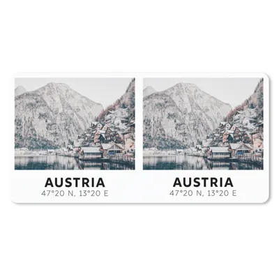 Produktbild von MuchoWow® Schreibtischunterlage Österreich - Alpen - Wasser - Berg 80x40 cm - XXL Mauspad - Gaming Mauspad