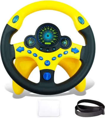 Produktbild von Spielzeug für Kinder – 360-Grad-Rotation – Tragbarer Controller – Mit Geräuschen und Musik – Fahrsimulator