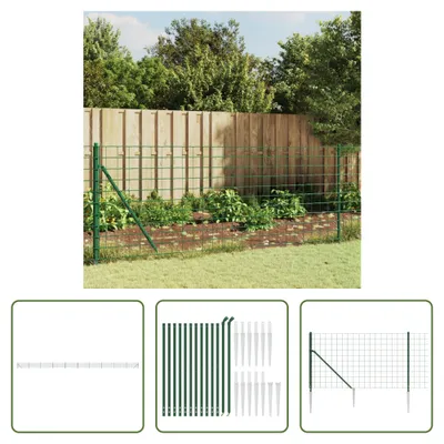 Productafbeelding van De Living Store gaashek met grondankers, groen, 1,1 x 25 meter