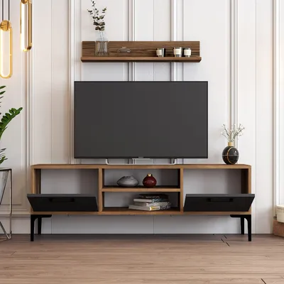 Immagine prodotto di Skye Decor, Riga - Antracite, mobili TV, noce, 140 x 48 x 30 cm