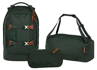 Produktbild von Satch Pack Nordic Forest Green Skandi Schulrucksack 3tlg.