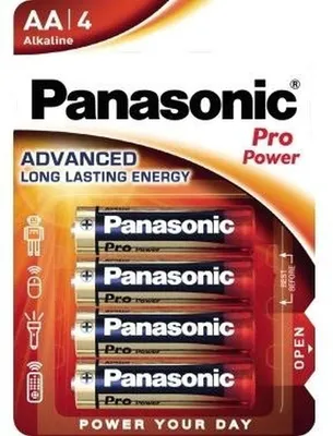 Produktbild von Batterie Pro Power Alkaline AA/LR06 Mignon 4 Stück Packung mit 12 Stück