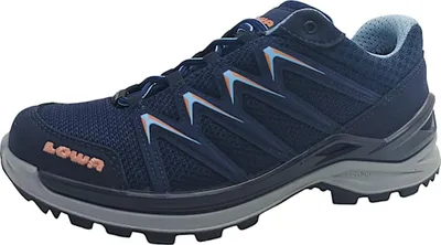 Image de Chaussures de sport Lowa Innox Pro GTX LO pour femmes, chaussures de randonnée, couleur bleue, pour le quotidien
