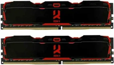 Produktbild von GOODRAM IRDM X 16GB (2x8GB) 3200MHz CL16 RAM - IR-X3200D464L16SA/16GDC Schwarz