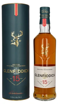Image de Glenfiddich 15 OUR SOLERA Single Malt Scotch Whisky 40% Vol. 0,7l en boîte cadeau