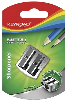 Produktbild von KEYROAD Ergonomischer Doppel-Anspitzer/Aluminium/Stahlklingen/Büro/1 Stück