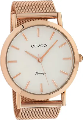 Immagine prodotto di Oozoo orologio da donna in metallo, analogico opaco, al quarzo, bracciale in oro rosa Segnatempo D2UOC9997A