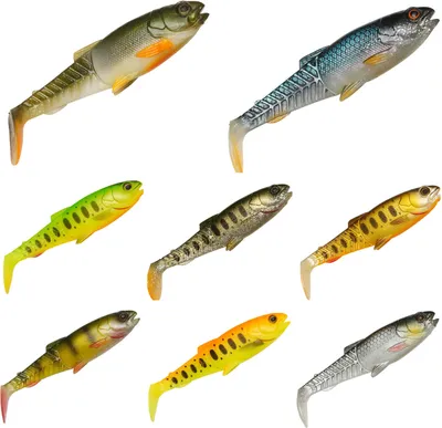 Produktbild von Savage Gear Craft Cannibal Paddletail Gummifisch, Farbe:Firetiger, Länge cm:6,50