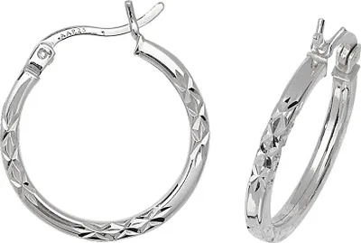 Produktbild von 925 Sterling Silber Damen - Paar Creolen - 15mm; TRS17710MM15