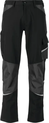 A pair of black and gray outdoor pants.