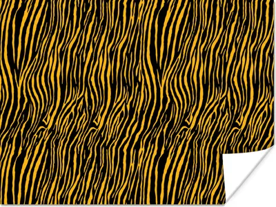 Produktbild von MuchoWow® Poster Muster - Tigerdruck - Orange 160x120 cm - Foto Plakat