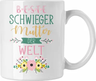 Produktbild von Trendation - Beste Schwiegermutter Der Welt Tasse Geschenk zum Geburtstag von Schwiegersohn Schwiegerteochter für Schwiegermama Muttertag (Weiß)