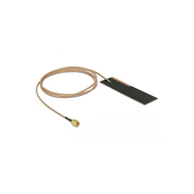 Obrázek produktu pro DeLOCK 12620, 2 dBi, 0.703 - 0.824; 0.832 - 0.96 GHz, 50 ohm, SMA, Samec, Černá
