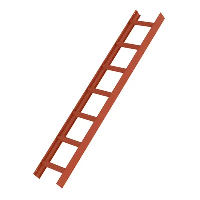 Produktbild von MUNK Aluminium Dachleiter 7 Sprossen rot