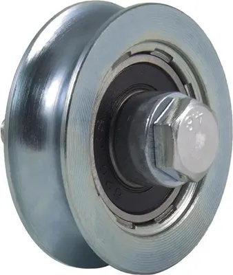 Produktbild von 50mm Rundrillenrad mit 1 Kugellager