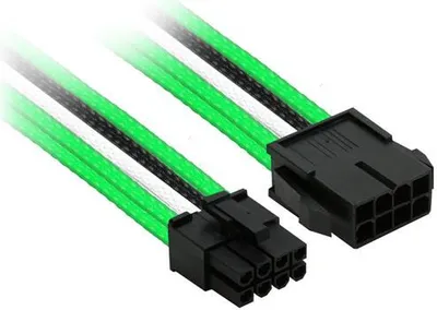 Produktbild von Nanoxia NX8PE3EGWS, 0,3 m, PCI-E (8-pin), PCI-E (8-pin), Männlich, Weiblich, Gerade