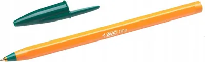 Zdjęcie produktu dla 20x BIC 1199110113 Pióro kulkowe pomarańczowe Kolor linii zielony