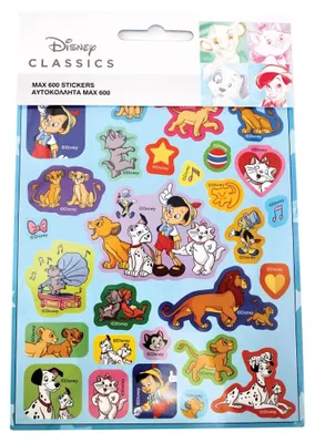 Produktbild von Disney Classics Fun Aufkleber-Set 600 Sticker auf einem Bogen