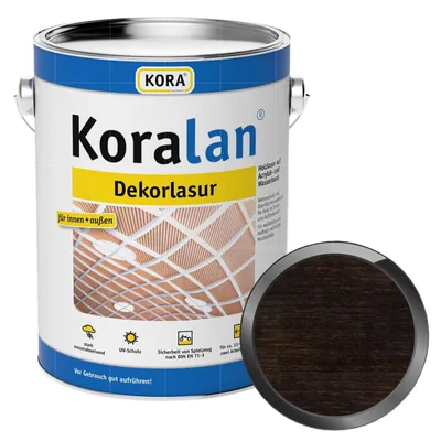 Produktbild von KORA Koralan Dekorlasur 0.75 Liter Ebenholz