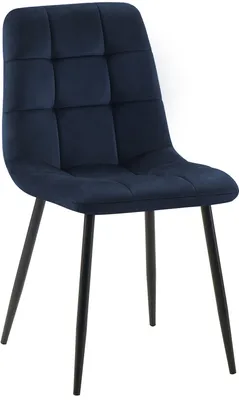 Produktbild von CLP Esszimmerstuhl Tilde gepolstert mit Rückenlehne bis 150 kg belastbar blau Material Samt, KI-generiertes Bild