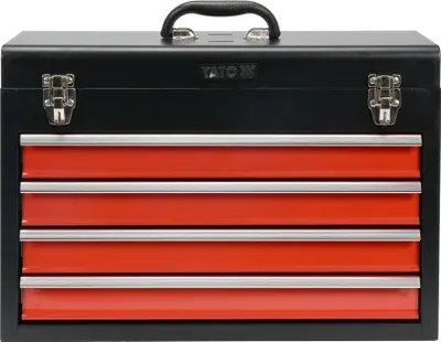 Produktbild von Yato YT-08874, Werkzeugkasten, Edelstahl, Schwarz, Rot, 360 mm, 218 mm, 520 mm