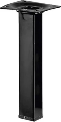 Image de Pied meuble carré HETTICH fixe acier époxy noir