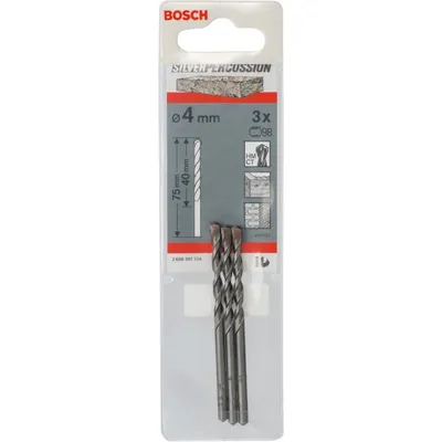 Immagine prodotto di Trapano per calcestruzzo Silver Percussion 4 x 40 x 75 mm, d 3,3 mm