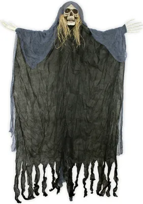 Produktbild von Schwarze Todesfee mit Totenkopf Deko 150x90 cm