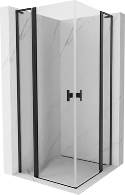 Obrázok produktu pre Mexen Mist L Duo otočný sprchový kút 90 x 90 cm, priehľadný, čierny - 8A4L-090-090-70-00