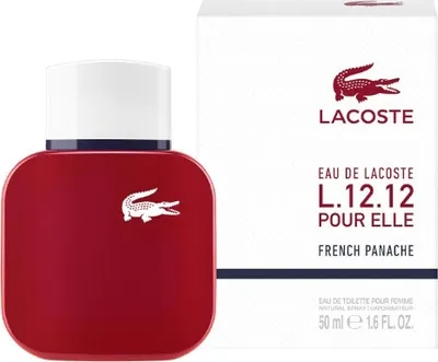 Obrázek produktu pro Lacoste L.12.12 French Panache Pour Elle, Ženy, Léto, 30 ml, Nedoplnitelná lahvička, Bergamot, Černý rybíz, Růžový pepř, Jasmín, Růže