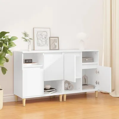 Zdjęcie produktu dla vidaXL Kredensy 2 szt. Biały 60x35x70 cm Materiał drewnopochodny