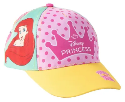 Productafbeelding van Prinsessenmuts met afbeelding van de Kleine Zeemeermin, met een gebogen rand, voor kinderen – Beque