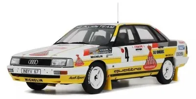Zdjęcie produktu dla Audi 200 quattro nr 4 Rajd Monte Carlo 1987 Röhrl Geistdörfer Model samochodu w skali 1:18 Ottomobile
