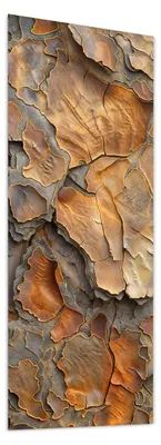 Produktbild von Glasbild 60x150cm in XXL für Wohnzimmer, Schlafzimmer Motiv Rinde Struktur Formen