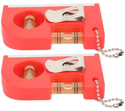 Immagine prodotto di 2 mini livelle magnetiche Gradienter per esterni e uso domestico, in plastica, per misurazioni orizzontali