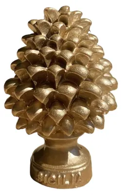 Siciliaanse dennenappel, gold, 7 cm, Dekoration, Glücksbringer