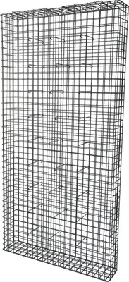 Produktbild von Gabione feuerverzinkt 102 cm x 202 cm x 22 cm, Maschenweite 5 cm x 5 cm, fertig geschweißt