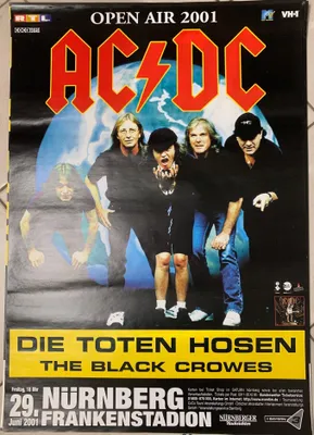 Immagine prodotto di AC/DC - Tournée 2001 - Locandina/Poster - 60x84 cm