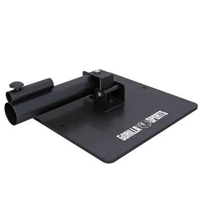 Produktbild von GORILLA SPORTS® T Bar Row Plattform - für 1'' und 2'' Olympische Stangen, 360° Drehgelenk, Stahl, Schwarz - Ruder Landmine, Langhantel Halterung, T-Stange, Langhanteltrainer, Langhantelaufnahme